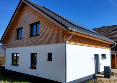 Neubau eines Einfamilienhauses mit Carport
